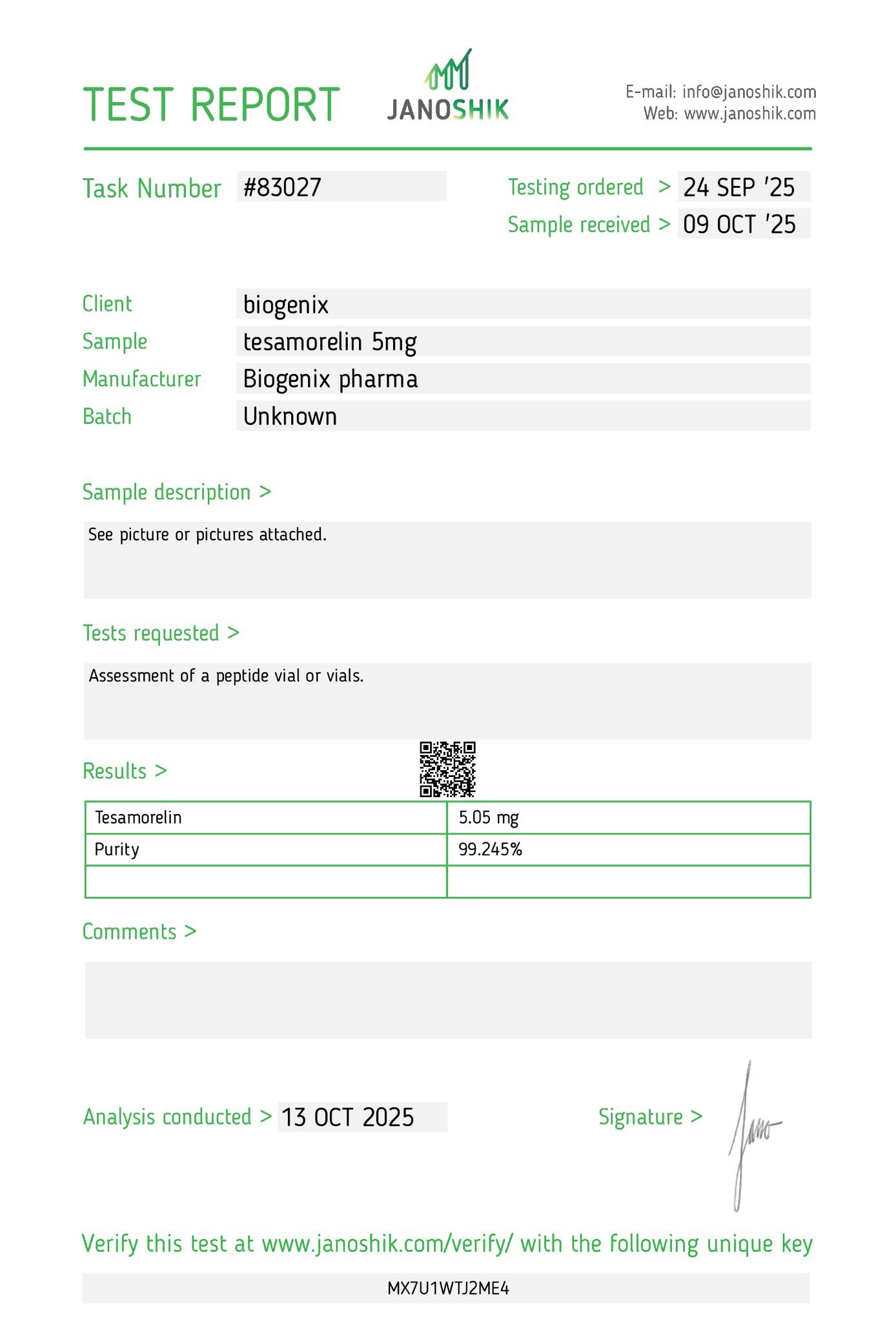 Tesamorelin 5mg - Image 2
